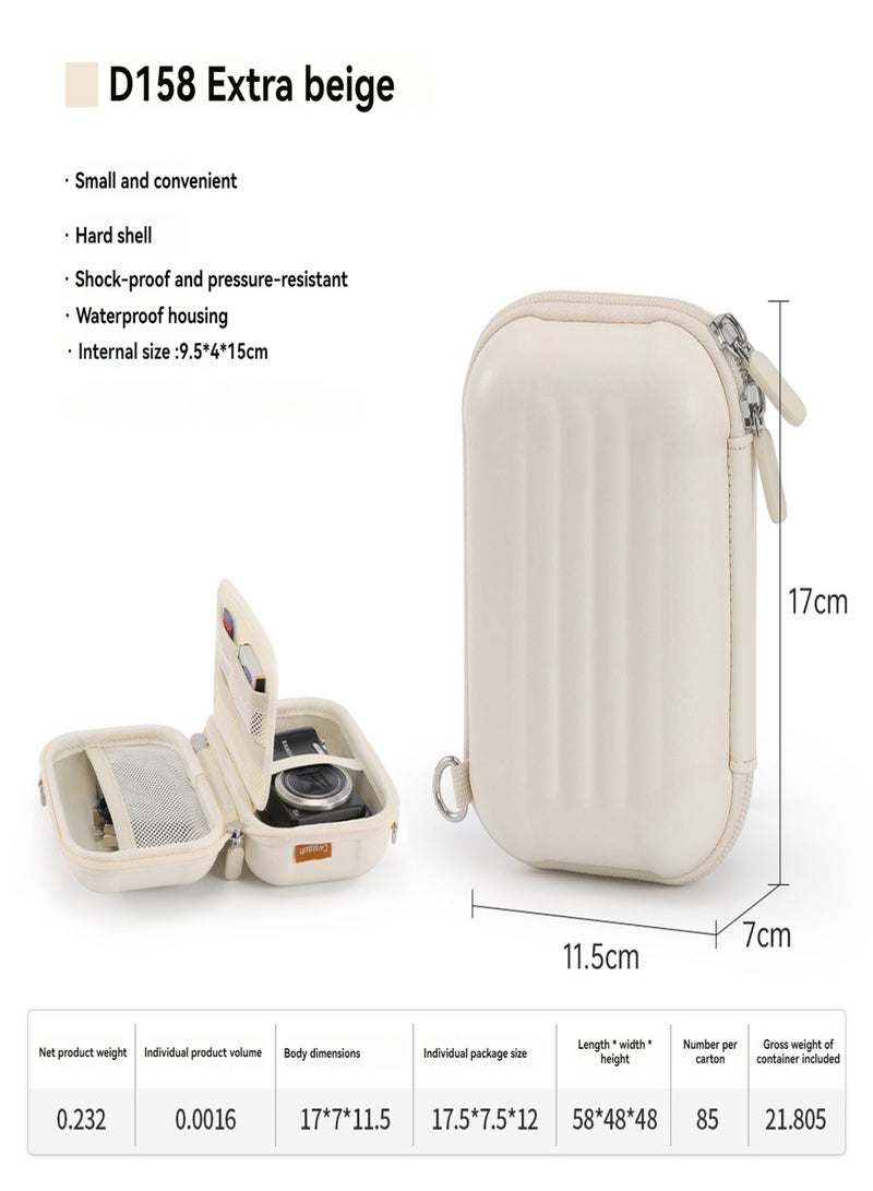 كواتكون حقيبة كاميرا كواتكون كادن D158 لتنظيم البطاقات، مصنوعة من مادة EVA الصلبة المقاومة للصدمات، حقيبة كروسبودي رقمية صغيرة محمولة للتخزين - Image 5